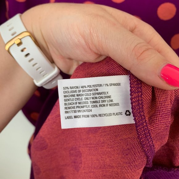 NWOT Victor Glemaud x Target Purple Polka Dot Long Sleeve Tunic Mini Dress XXS - Picture 5 of 6